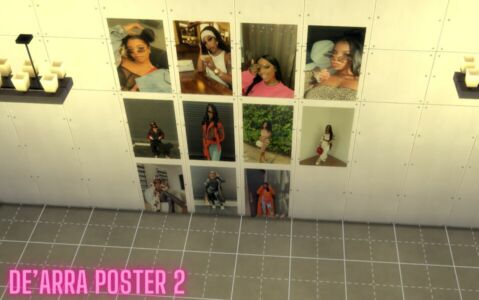 De’Arra Poster 1 And 2 By Moonlightsimmer Sims 4 CC