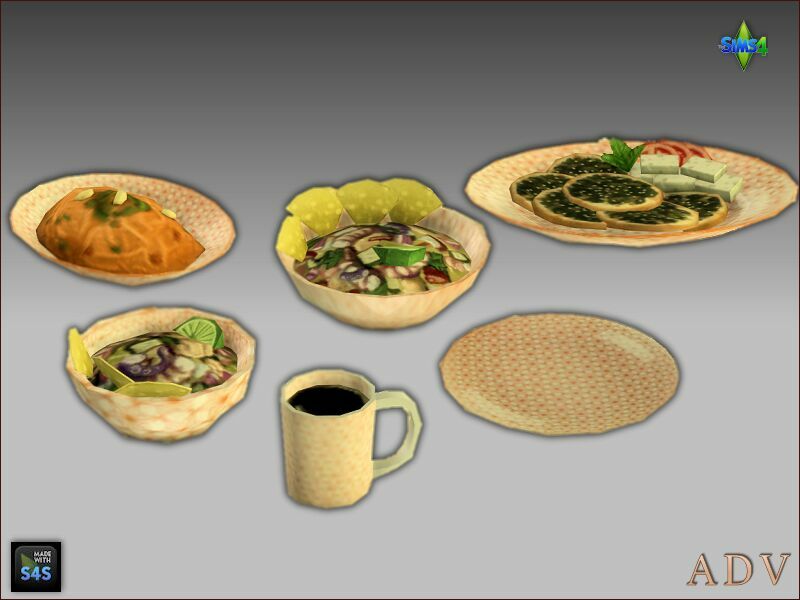 Default Replacements Tableware 3 sims 4 cc default replacements tableware 8