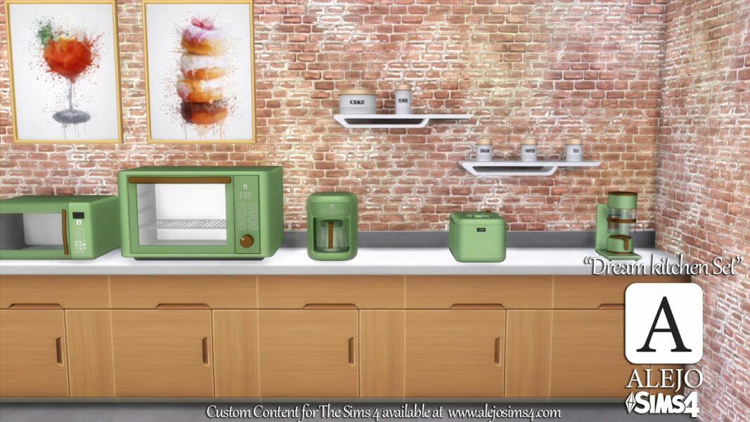 Dream Kitchen SET 2 sims 4 cc dream kitchen set 5