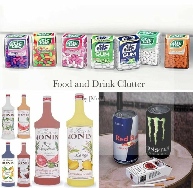 Drink And Food Clutter| CC By Mrsbarbiex3 1 Drink And Food Clutter| CC By Mrsbarbiex3 Sims 4 CC