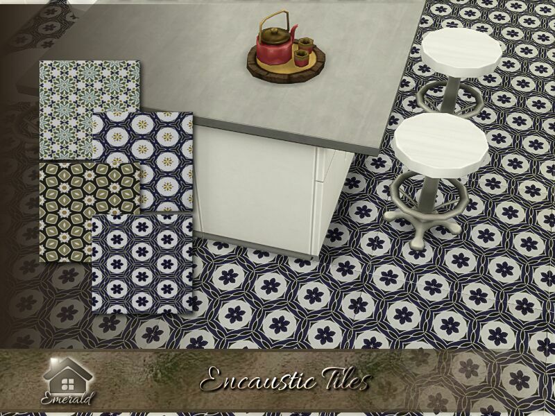 Encaustictiles By Emerald 1 Encaustictiles By Emerald Sims 4 CC