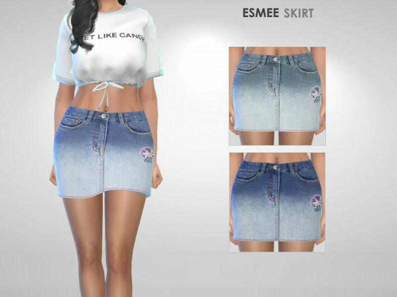 Esmee Skirt By Puresim 1 Esmee Skirt By Puresim Sims 4 CC