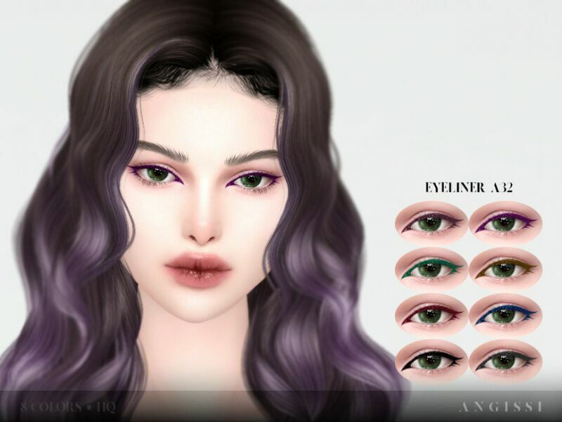 Eyeliner A32 By Angissi 1 Eyeliner A32 By Angissi Sims 4 CC