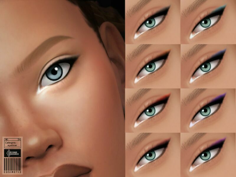 Eyeliner | N34 By Cosimetic 1 Eyeliner | N34 By Cosimetic Sims 4 CC