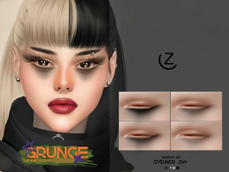 Eyeliner Z64 By Zenx 1 Eyeliner Z64 By Zenx Sims 4 CC