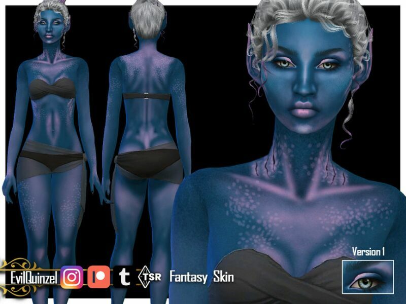 Fantasy Skin V1 By Evilquinzel 1 Fantasy Skin V1 By Evilquinzel Sims 4 CC