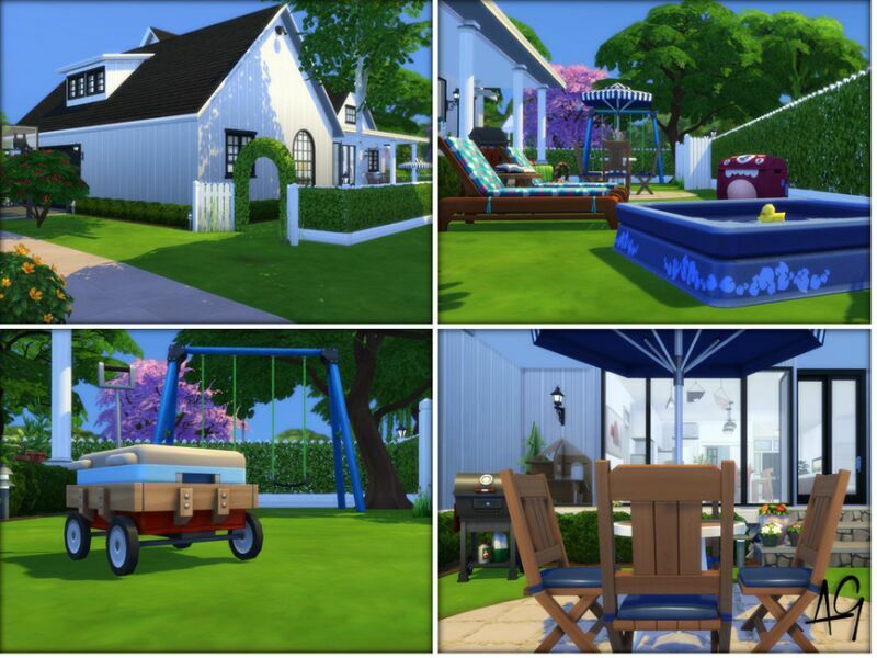 Farmhouse Manor By Algbuilds 6 sims 4 cc farmhouse manor by algbuilds 3