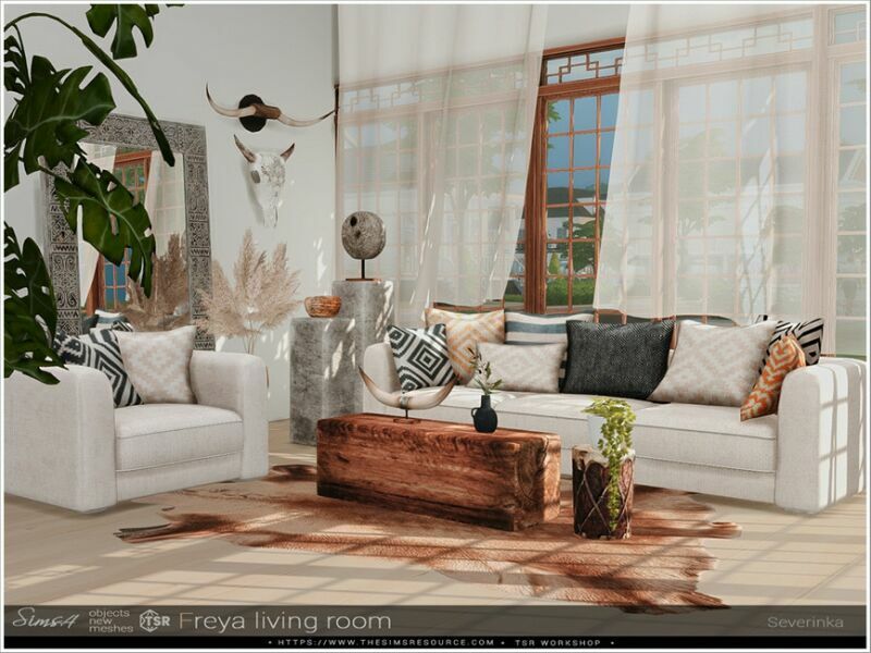 Freya Living Room By Severinka_ 1 Freya Living Room By Severinka_ Sims 4 CC