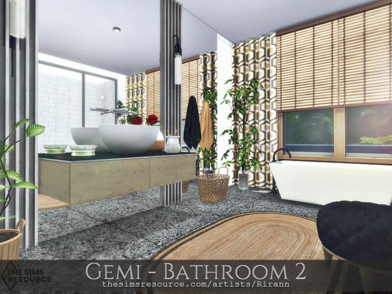 Gemi – Bathroom 2 – TSR CC Only By Rirann 1 Gemi – Bathroom 2 – TSR CC Only By Rirann Sims 4 CC