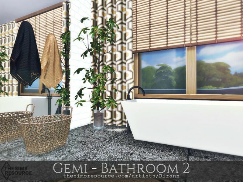 Gemi – Bathroom 2 – TSR CC Only By Rirann 5 sims 4 cc gemi bathroom 2 tsr cc only by rirann 2