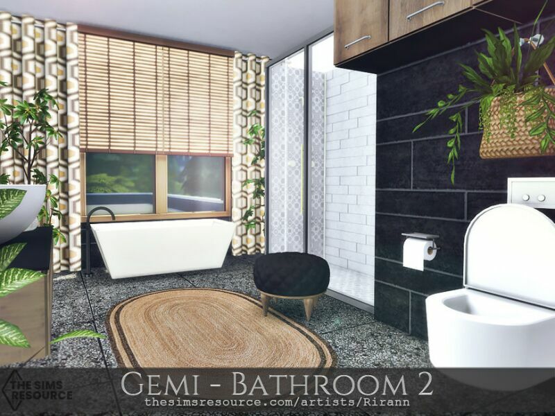 Gemi – Bathroom 2 – TSR CC Only By Rirann 3 sims 4 cc gemi bathroom 2 tsr cc only by rirann 4