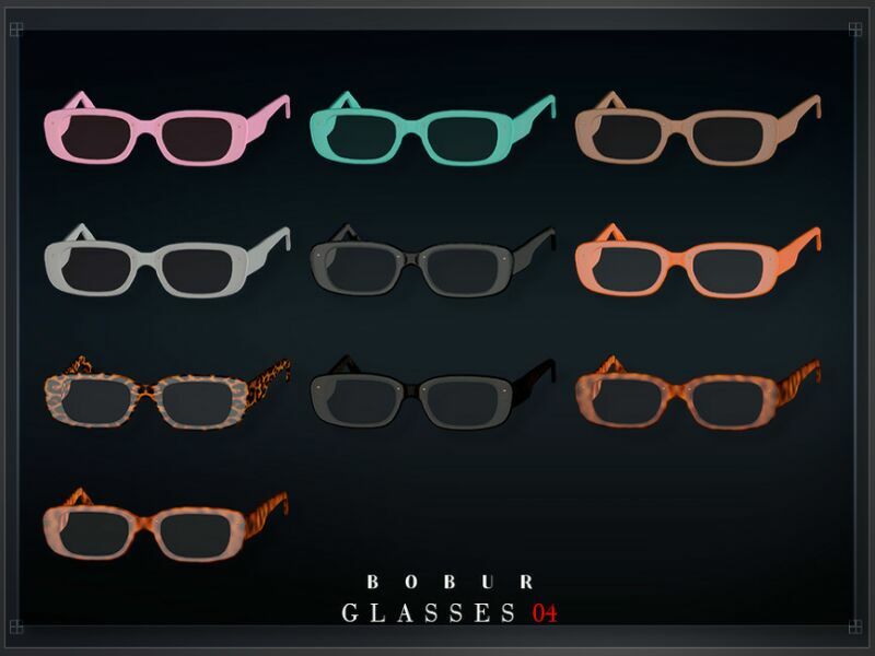 Glasses 04 By Bobur3 2 sims 4 cc glasses 04 by bobur3 2