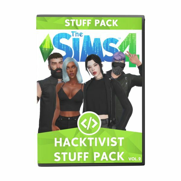 Hacktivist Stuff Pack – VOL 2 By Miablack 1 Hacktivist Stuff Pack – VOL 2 By Miablack Sims 4 CC