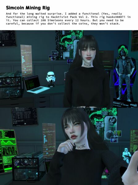 Hacktivist Stuff Pack – VOL 2 By Miablack 2 sims 4 cc hacktivist stuff pack vol 2 by miablack 8