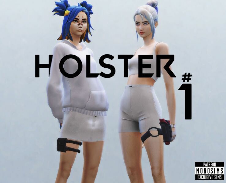 Holster Pack #1 By Monosims 1 Holster Pack #1 By Monosims Sims 4 CC