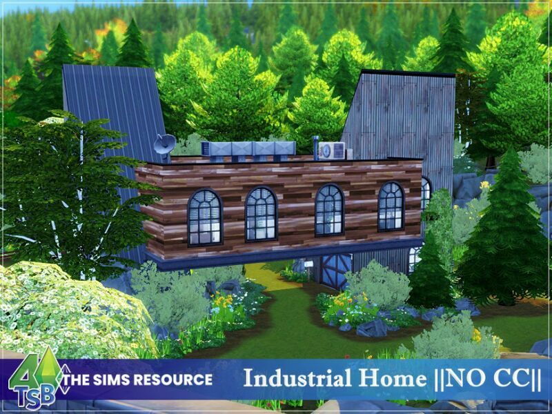 Industrial Home By Bozena 7 sims 4 cc industrial home by bozena 2