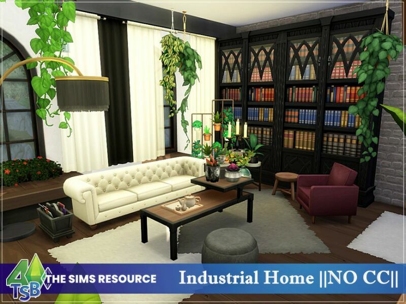 Industrial Home By Bozena 3 sims 4 cc industrial home by bozena 6
