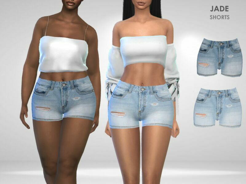 Jade Shorts By Puresim 1 Jade Shorts By Puresim Sims 4 CC