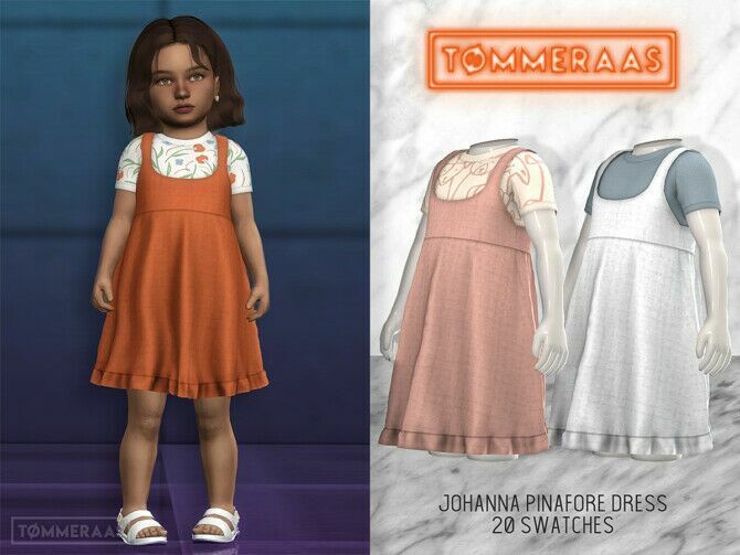 Johanna Pinafore Dress (#32) 1 Johanna Pinafore Dress (#32) Sims 4 CC