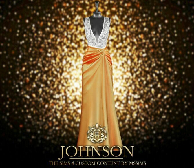 Johnson Gown By Mssims 1 Johnson Gown By Mssims Sims 4 CC