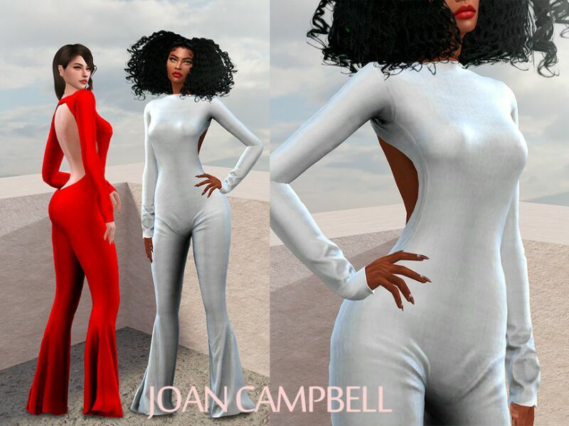 Julieta Jumpsuit 1 Julieta Jumpsuit Sims 4 CC