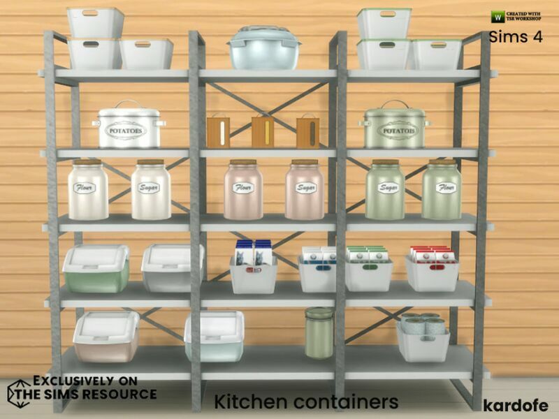 Kitchen Containers By Kardofe 4 sims 4 cc kitchen containers by kardofe 4