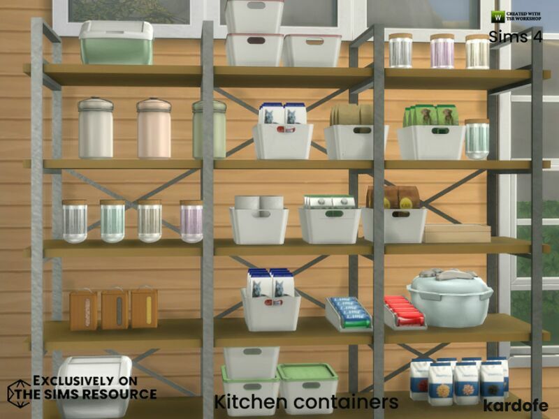 Kitchen Containers By Kardofe 2 sims 4 cc kitchen containers by kardofe 5
