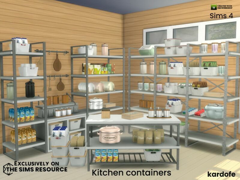 Kitchen Containers By Kardofe 3 sims 4 cc kitchen containers by kardofe 6