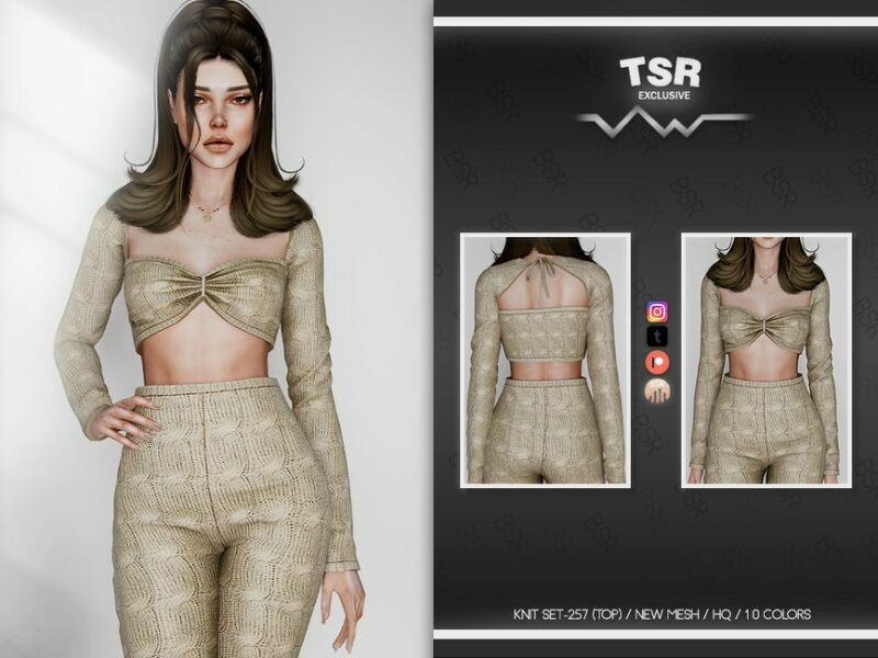 Knit SET-257 (TOP) BD776 By Busra-Tr 1 Knit SET-257 (TOP) BD776 By Busra-Tr Sims 4 CC