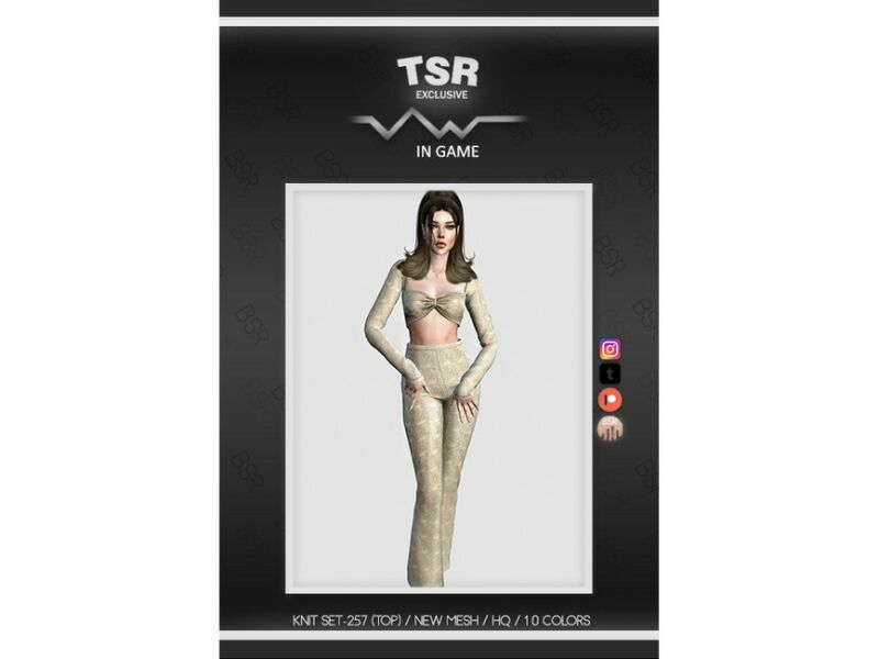 Knit SET-257 (TOP) BD776 By Busra-Tr 2 sims 4 cc knit set 257 top bd776 by busra tr 2