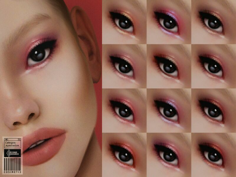 Korean Soft Eyeshadow | N35 By Cosimetic 1 Korean Soft Eyeshadow | N35 By Cosimetic Sims 4 CC