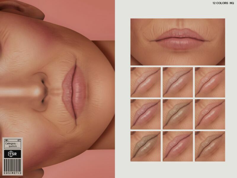 Lady C. Matte Lipstick | N67 By Cosimetic 1 Lady C. Matte Lipstick | N67 By Cosimetic Sims 4 CC