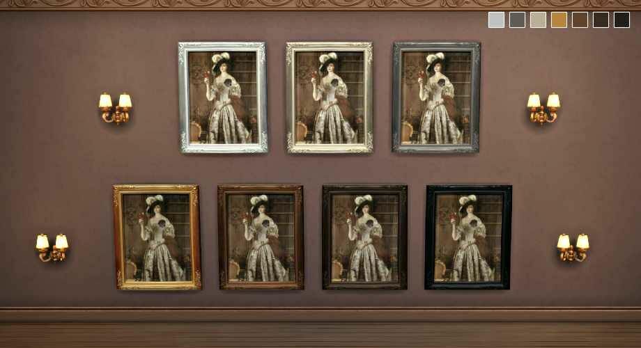 Lady Dimitrescu Painting SET By Geekygamingstuff 2 sims 4 cc lady dimitrescu painting set by geekygamingstuff 4