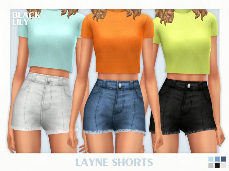 Layne Shorts 1 Layne Shorts Sims 4 CC
