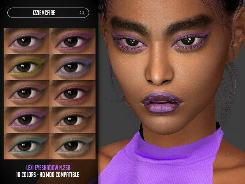 Lexi Eyeshadow N.258 By Izziemcfire 1 Lexi Eyeshadow N.258 By Izziemcfire Sims 4 CC