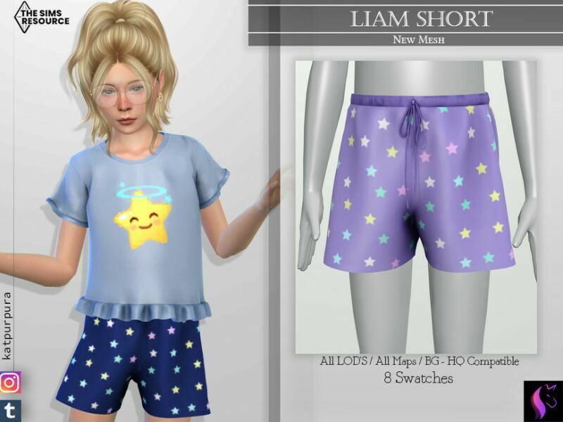 Liam Short By Katpurpura 1 Liam Short By Katpurpura Sims 4 CC