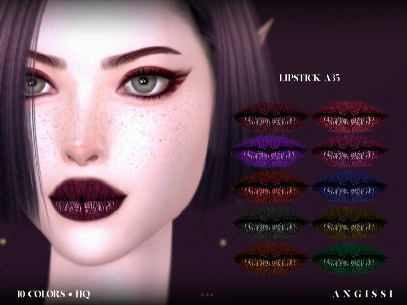 Lipstick-A35 By Angissi 1 Lipstick-A35 By Angissi Sims 4 CC
