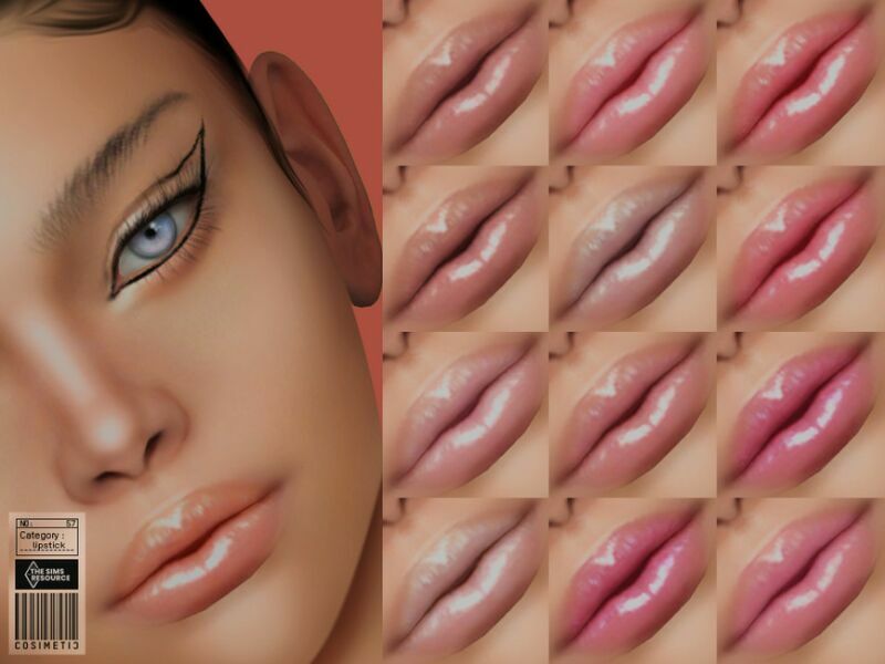 Lipstick | N57 By Cosimetic 1 Lipstick | N57 By Cosimetic Sims 4 CC