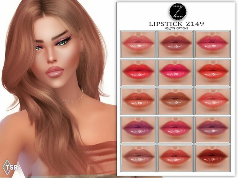 Lipstick Z146 By Zenx 1 Lipstick Z146 By Zenx Sims 4 CC