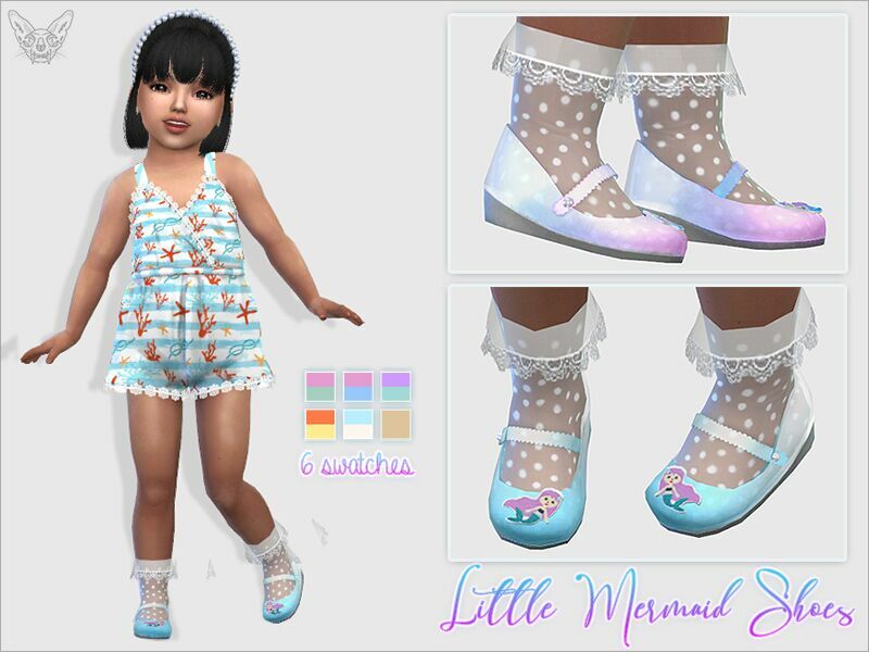 Little Mermaid Shoes For Toddlers By Giulietta 1 Little Mermaid Shoes For Toddlers By Giulietta Sims 4 CC