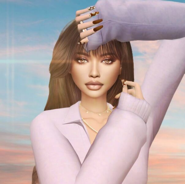 Little Nails SET N002 1 Little Nails SET N002 Sims 4 CC