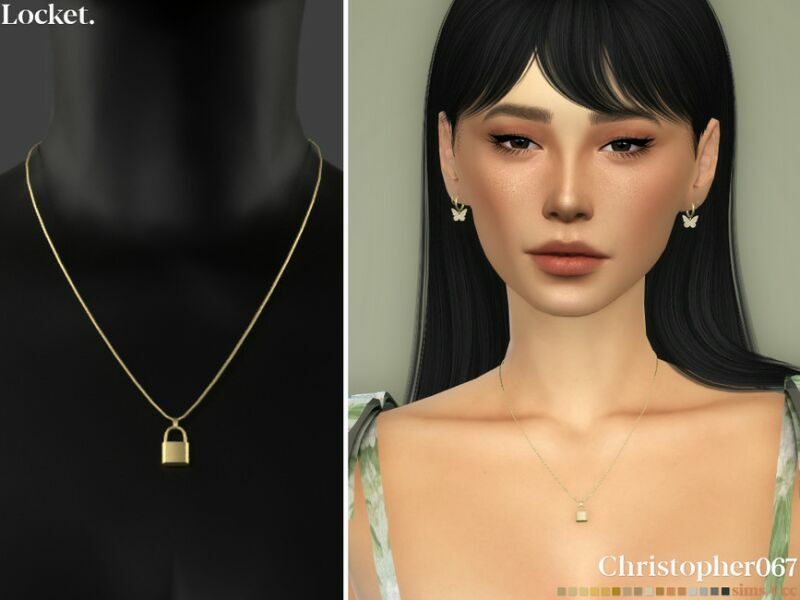 Locket Necklace By Christopher067 1 Locket Necklace By Christopher067 Sims 4 CC