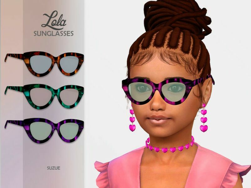 Lola Sunglasses Child By Suzue 1 Lola Sunglasses Child By Suzue Sims 4 CC