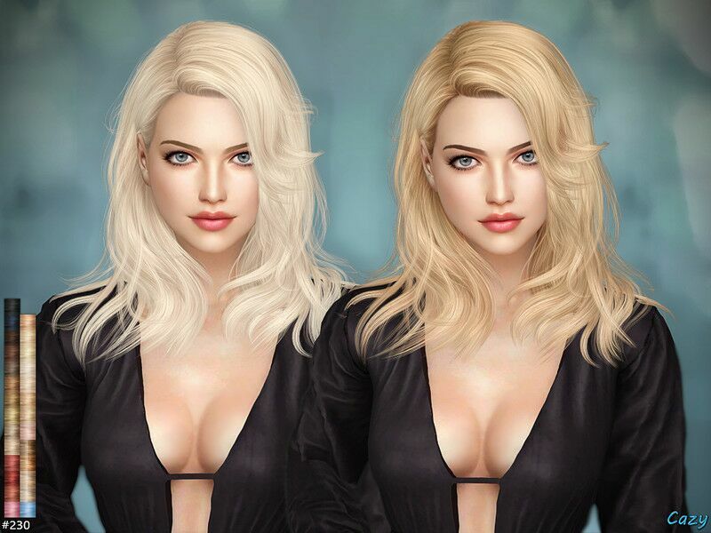 Margot – Female Hairstyle By Cazy 1 Margot – Female Hairstyle By Cazy Sims 4 CC