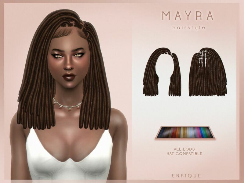 Mayra Hairstyle By Enriques4 1 Mayra Hairstyle By Enriques4 Sims 4 CC