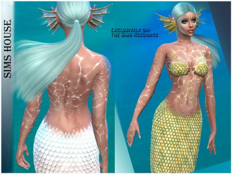 Mermaid Outfit TOP 3 sims 4 cc mermaid outfit top 2