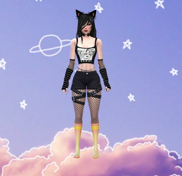 Moon3Sims Goth/Kawaii Socks 1 Moon3Sims Goth/Kawaii Socks Sims 4 CC