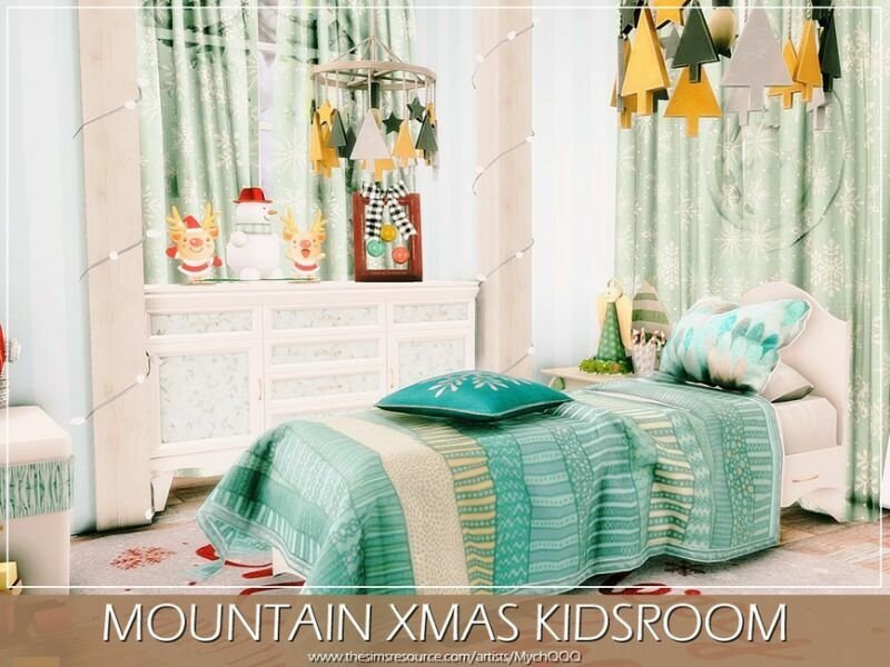 Mountain Xmas Kidsroom By Mychqqq 1 Mountain Xmas Kidsroom By Mychqqq Sims 4 CC