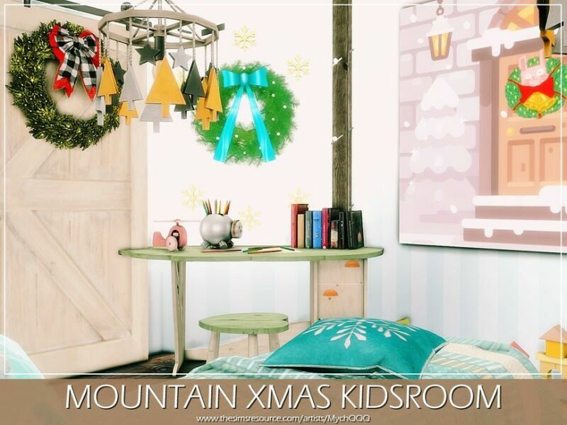 Mountain Xmas Kidsroom By Mychqqq 6 sims 4 cc mountain xmas kidsroom by mychqqq 3