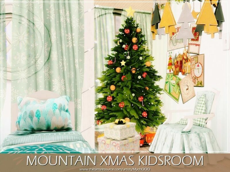 Mountain Xmas Kidsroom By Mychqqq 3 sims 4 cc mountain xmas kidsroom by mychqqq 6